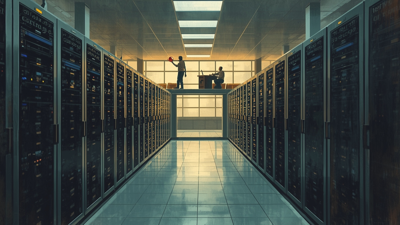 Technicians prepare to implement emergency brake on AI systems