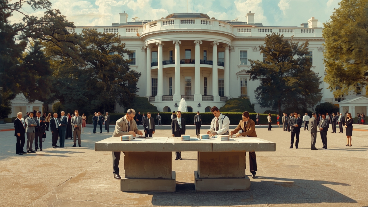 Tech leaders gather at White House for audit pact signing